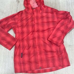 White Sierra size large packable thin wind breaker jacket